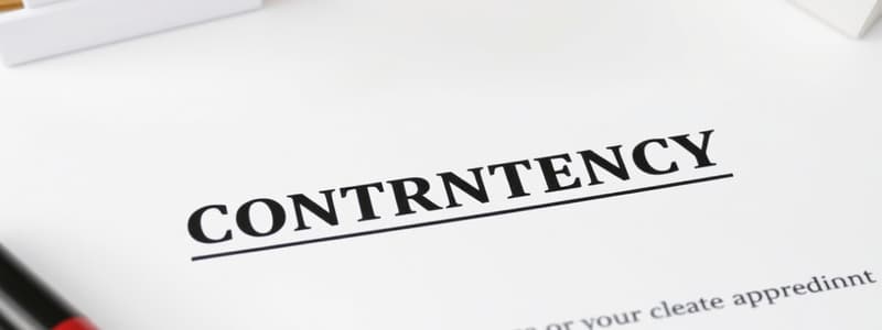 Purchase Contracts Part 2 - Mortgage Contingency