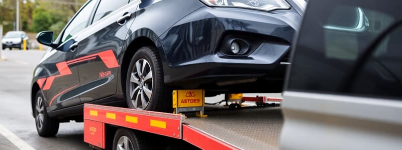 Vehicle Removal Assistance Overview