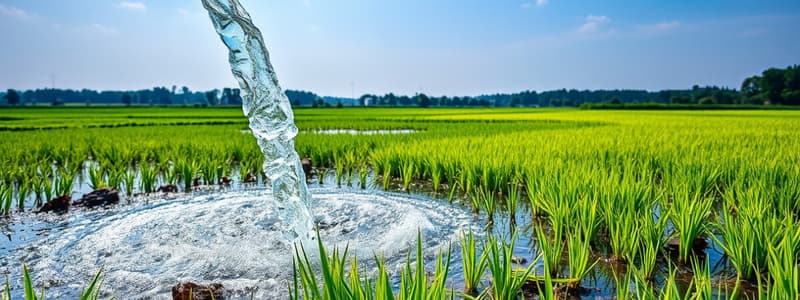 Off-Stream Water Uses in Agriculture and Industry