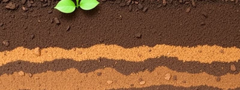 Soil Layers and Components Quiz