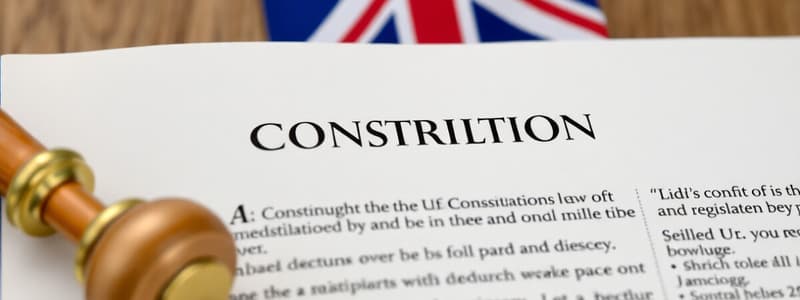 Sources of the UK Constitution