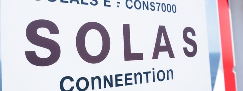 Understanding SOLAS Convention