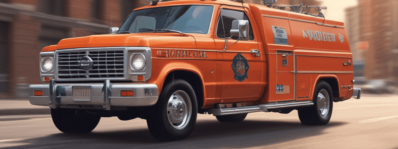 Driver Characteristics for Emergency Vehicles