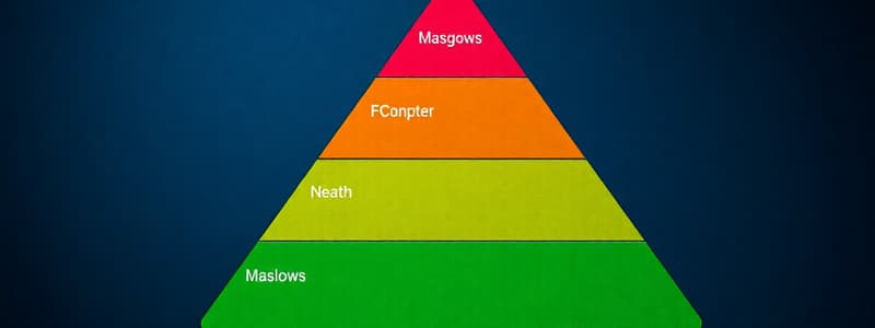 Maslow's Hierarchy of Needs Quiz