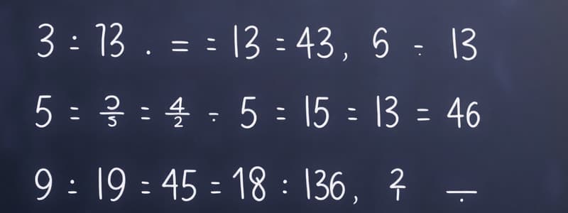 เศษส่วน ทศนิยม และการนำเสนอข้อมูล