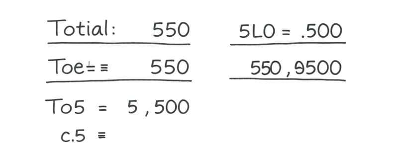 Math Word Problems: Total Cost