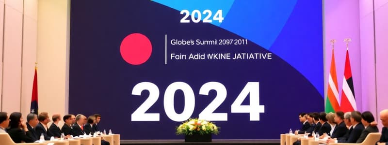 International Summits and Initiatives 2024