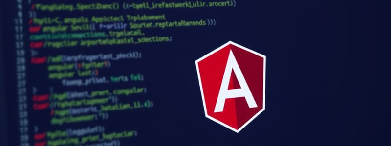 Angular Framework Components and Services