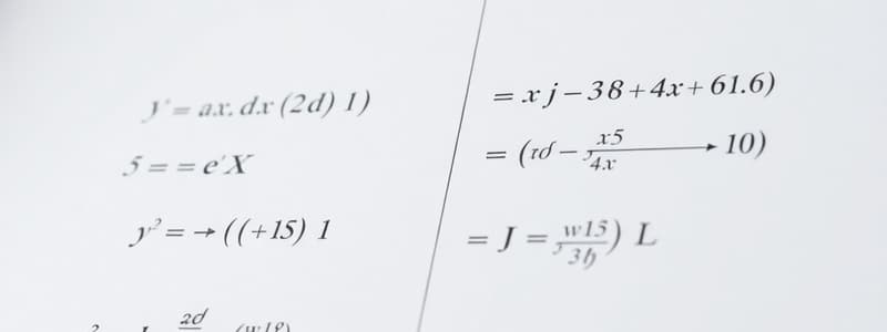 Calculus Quiz on Derivatives and Integrals