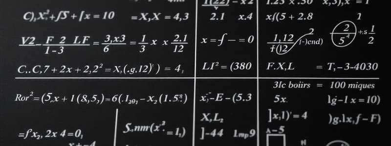 Engineering Mathematics Concepts