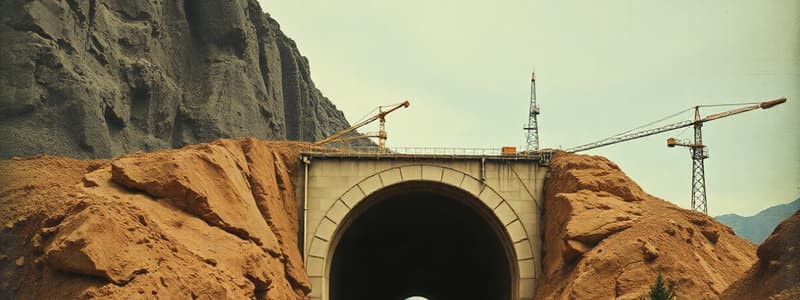 Tunnel Engineering and Rock Mechanics Quiz