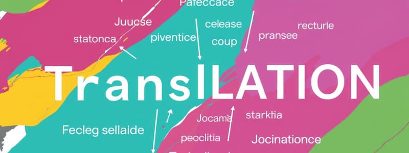 TRS200 Unit 1: Introduction to Translation