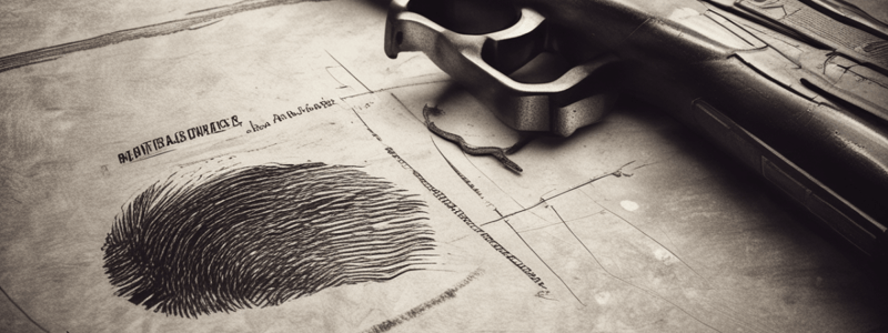 Fingerprint Evidence in Crime Scene Investigation