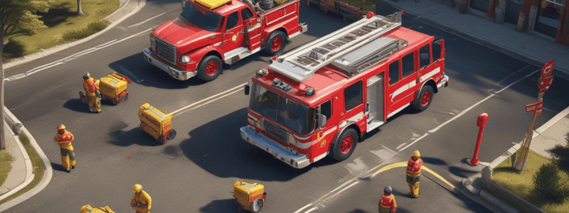 Firefighter Vehicle Placement - Staging and Positioning Quiz