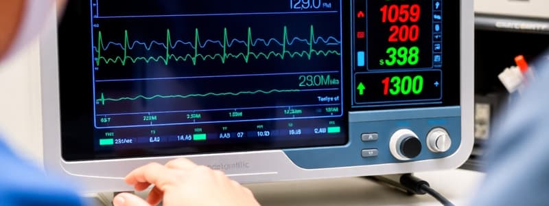 NUR 486 Hemodynamic Monitoring Quiz