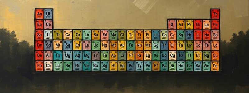 Chemistry Chapter 2: Elements and Structure