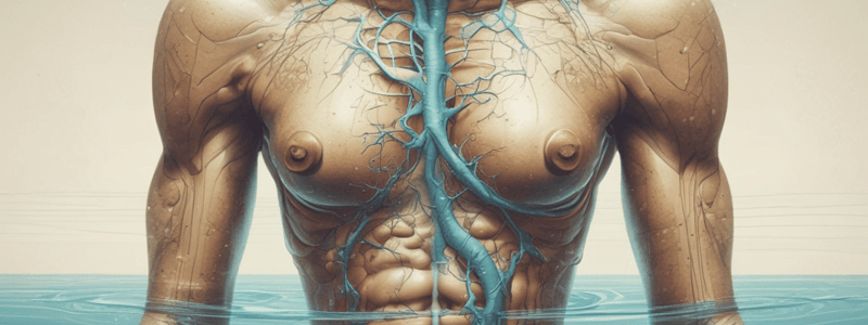 Osmosis and Water Proportions in Human Body