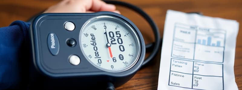 Blood Pressure Classification & Management