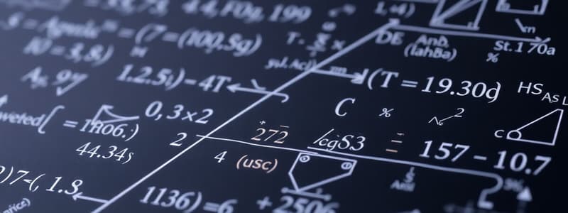 Calculs Mathematiques: Equations et Statistiques