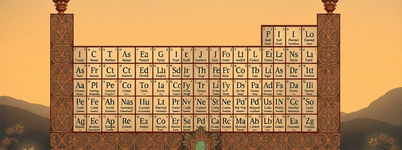 Science Chapter: Elements and Periodic Table