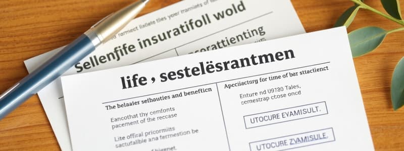 Life Insurance Chapter 5: Settlement Options