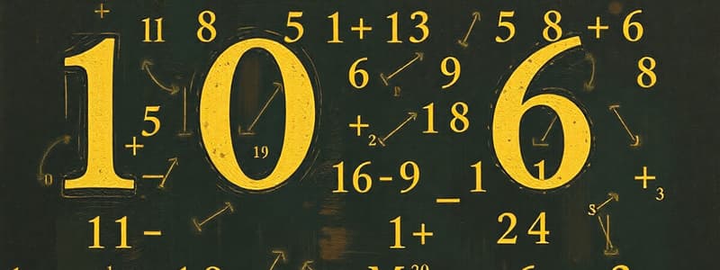 Number Systems and Arithmetic Operations