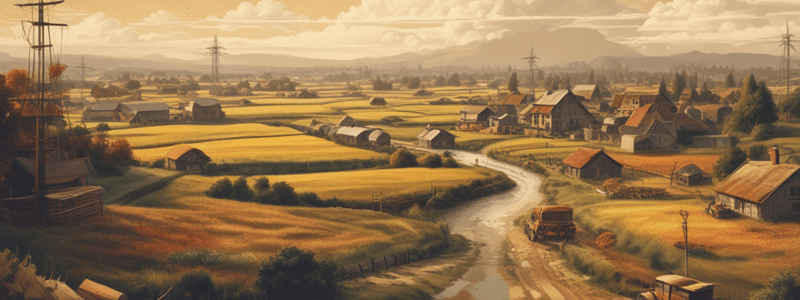 Agriculture and Urbanization