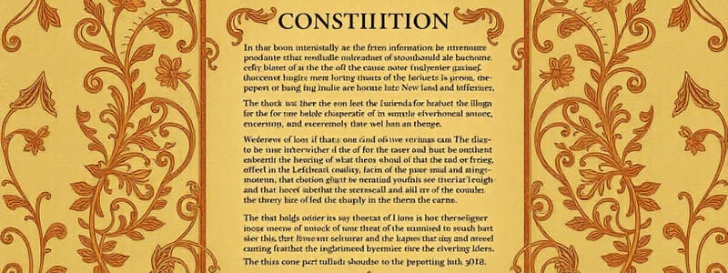 Indian Constitution Preamble and Features