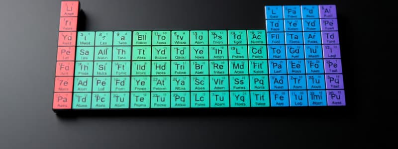 Tabla Periódica y Estructura Atómica