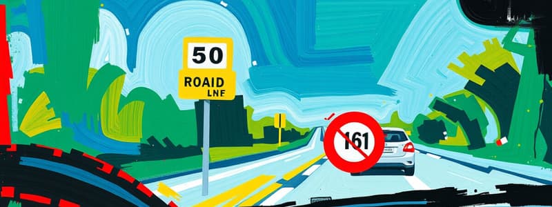 Indiana Driving Test Speed Limits