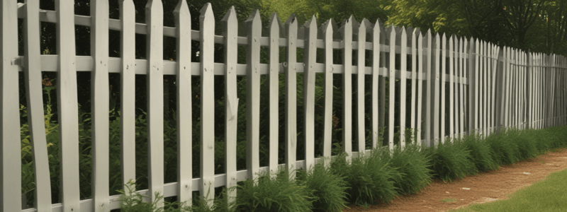 Building a Vinyl Fence on a Slope