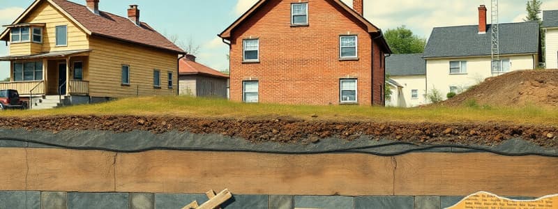 Residential Construction Foundations and Materials