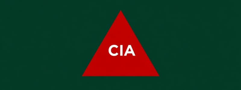 Access Control and CIA Triangle Quiz