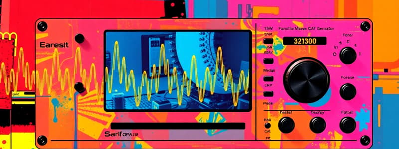 Function/Arbitrary Waveform Generator Quiz