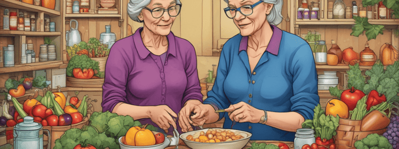 Nutrition for the Elderly