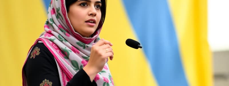 Malala's Speech and Early Activism