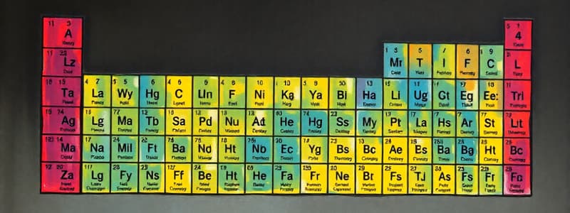 O Level Chemistry: Periodic Trends Quiz