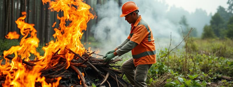 Evaluación de Riesgos en Quema de Residuos Forestales