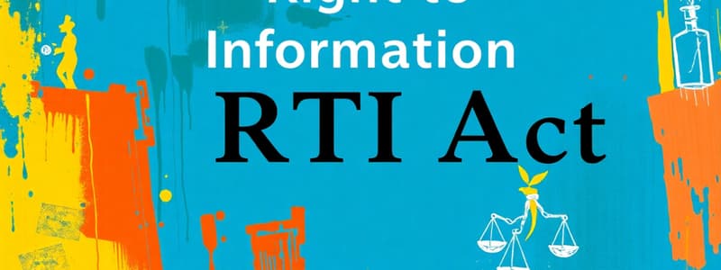 Right to Information Act: Obligations & Procedures