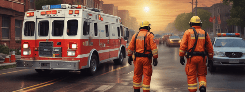 EMS Response to Disasters and MCIs