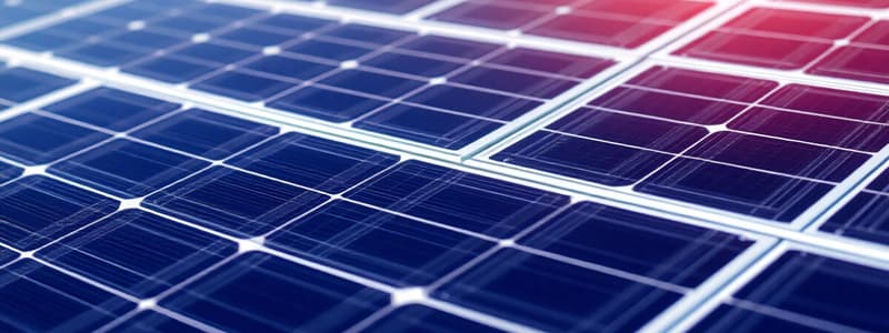 Photovoltaic Cells Overview