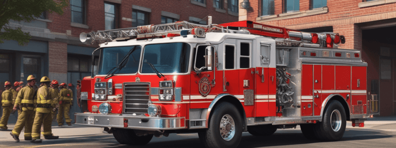 Fire Department Apparatus Placement Procedures