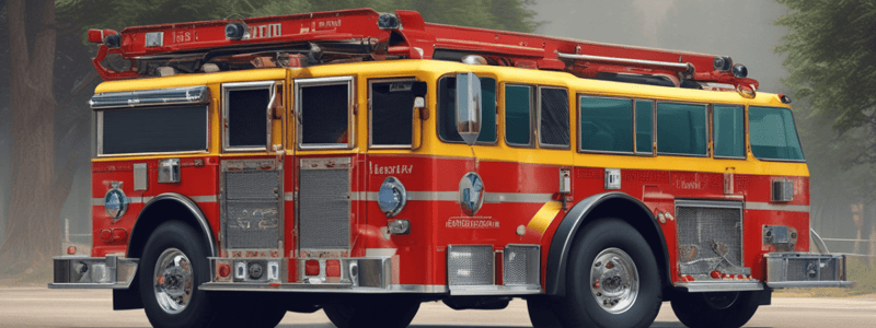 Specialized Motor Vehicles: Firefighting and Rescue Vehicles