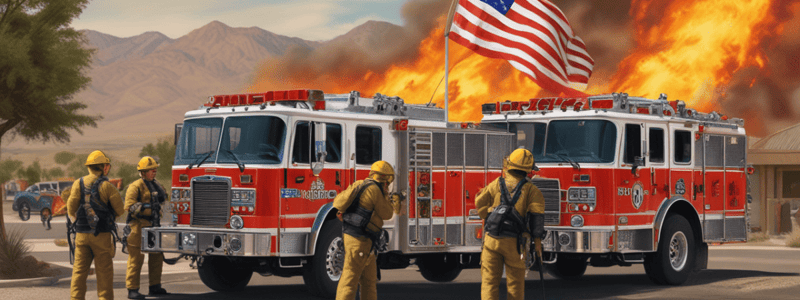 Southern Nevada Fire Operations Flag Etiquette Procedures Quiz