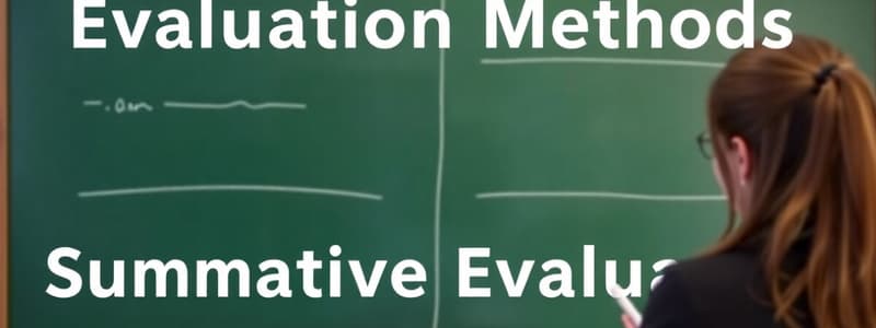 Understanding Evaluation Methods