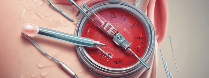 Common Venipuncture Needle Gauges and Types Quiz