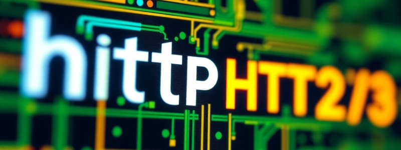 Evoluzioni di HTTP: HTTP/2 e HTTP/3