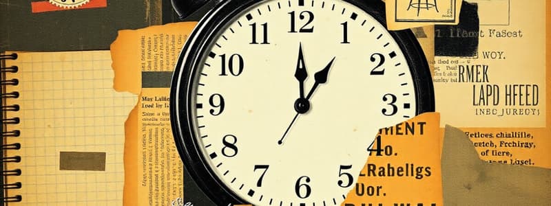 Time Management Principles and Practices