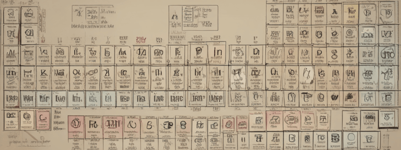 Periodic Table Overview and History