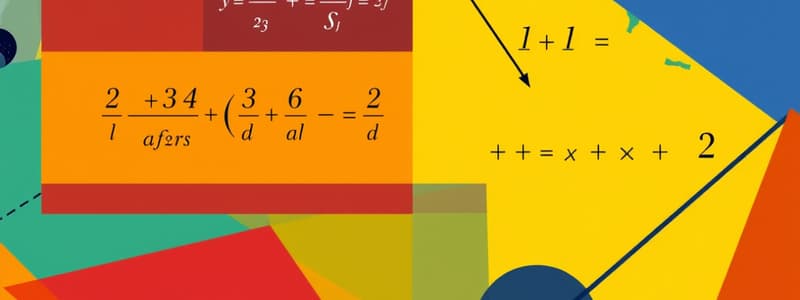 Elementary Algebra Formulas Flashcards